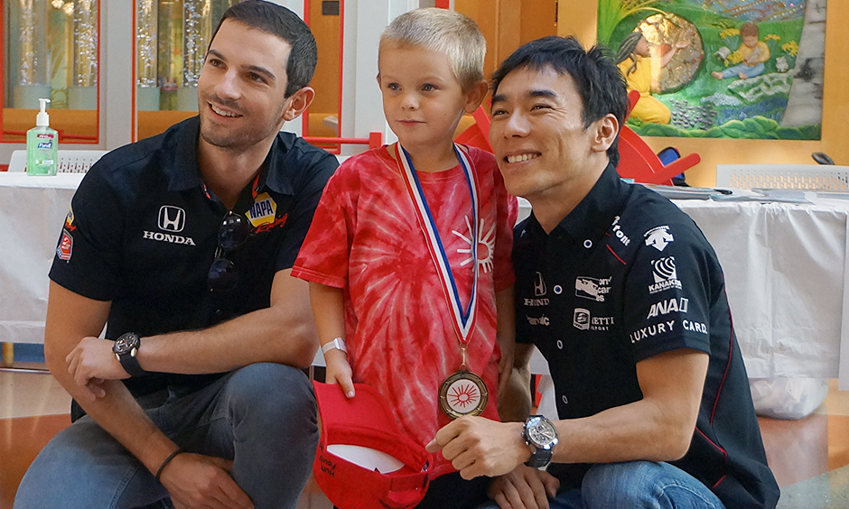Alexander Rossi and Takuma Sato