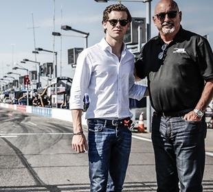 Young Newey gets first glimpse of INDYCAR, oval racing