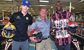 Thumbnail for INDYCAR drivers, athletes team for karting event on special day