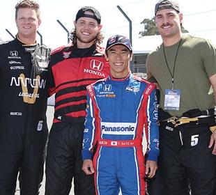 Indy 500 winner Sato makes Giant new fans