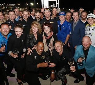 Drivers kick off championship weekend with bubbly event