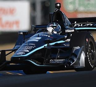 Points leader Newgarden wins Sonoma pole with record lap