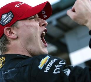Perfect Penske day ends with Pagenaud race win, Newgarden crown