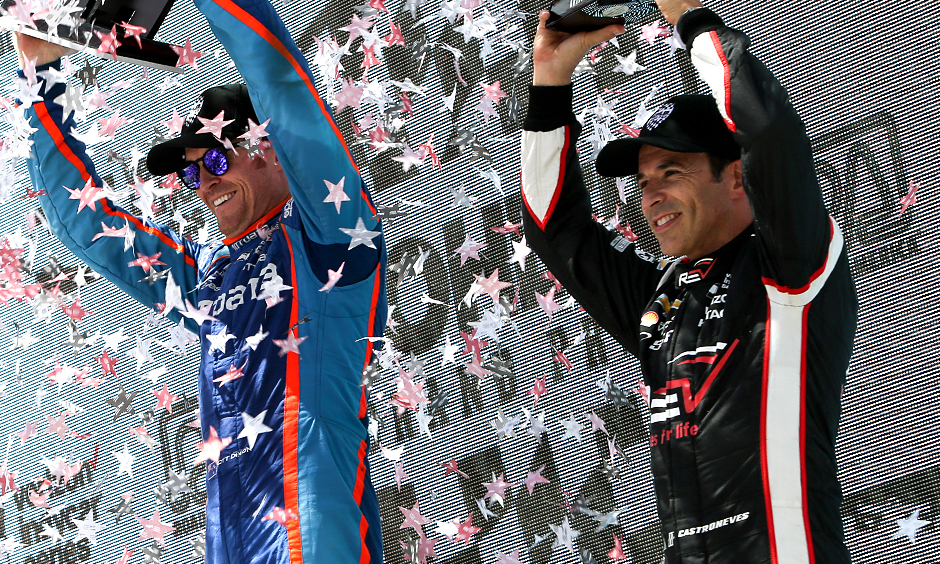 Scott Dixon and Helio Castroneves