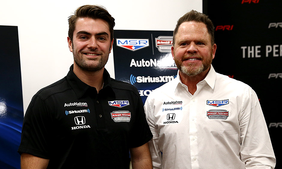 Jack Harvey and team owner Michael Shank