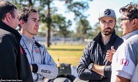 Thumbnail for Quick repair work allows Wickens to test new car at Sebring