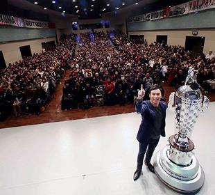 Borg-Warner Trophy makes triumphant return from successful tour of Japan