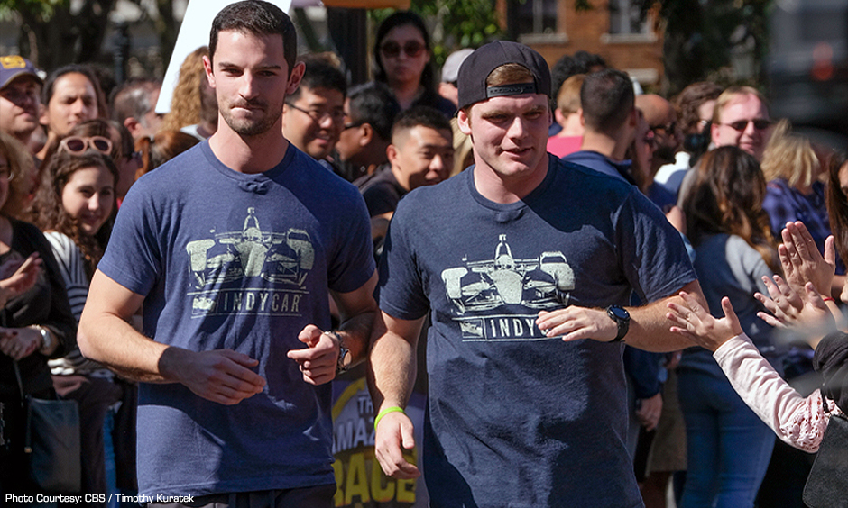 Alexander Rossi and Conor Daly