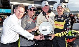 Thumbnail for Bourdais takes advantage of qualifying slot to win Phoenix pole