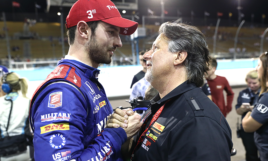 Alexander Rossi and Michael Andretti