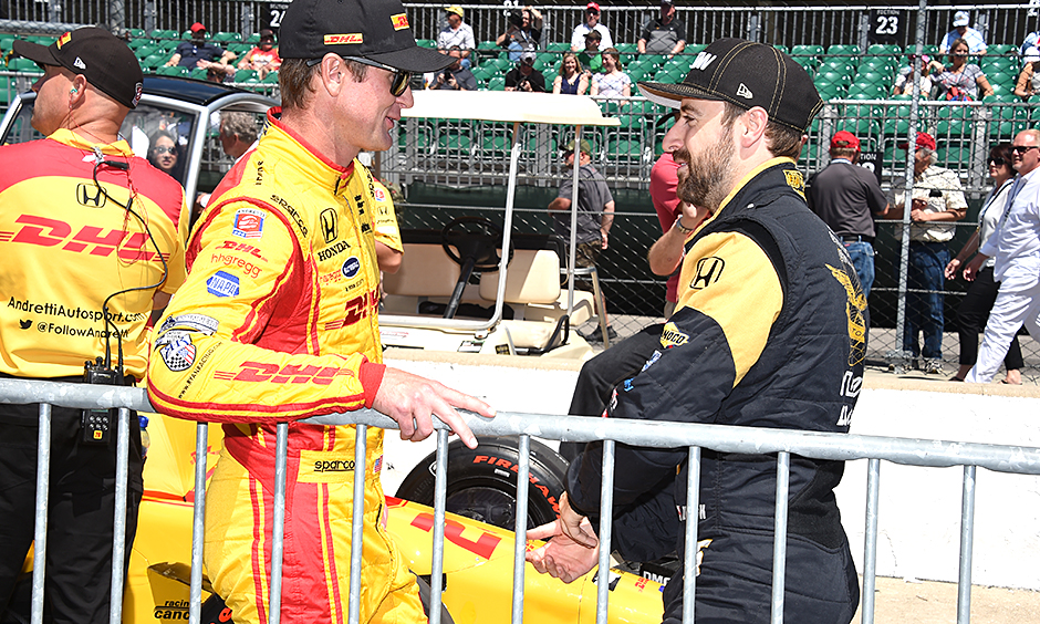 Ryan Hunter-Reay and James Hinchcliffe