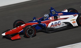 Thumbnail for Ageless Kanaan sets pace in Indianapolis oval open test