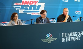 Thumbnail for New car's performance brings smiles to INDYCAR, IMS leaders