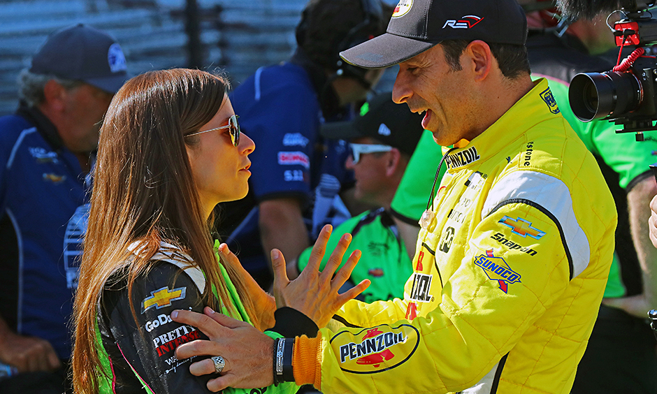 Danica Patrick and Helio Castroneves