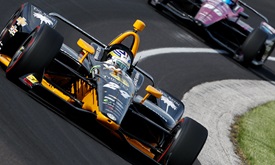 Thumbnail for Karam leads Indy 500 practice under race-like conditions