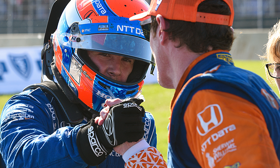 Ed Jones and Scott Dixon