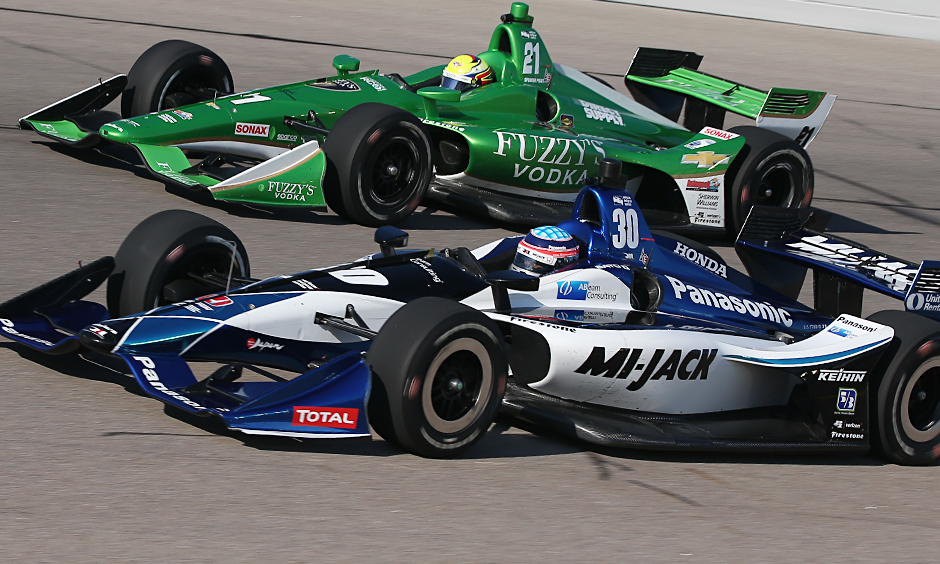 Spencer Pigot and Takuma Sato