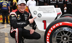 Thumbnail for Newgarden saves best for last to win Honda Indy Toronto pole position