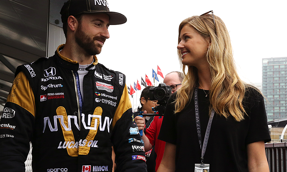 James Hinchcliffe and Becky Dalton