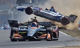Thumbnail for First-lap crash at Portland more than just a dust-up