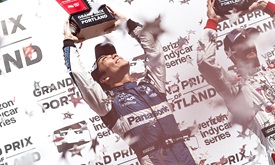 Thumbnail for Strategy and luck lead Sato's return to victory lane