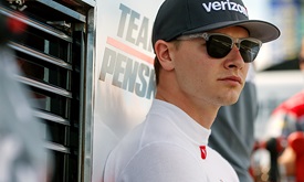 Thumbnail for Neither sick body nor sick car can slow Newgarden in Sonoma practice