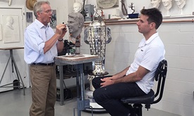 Thumbnail for Face of a winner: Power sees his Borg-Warner sculpture