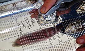 Thumbnail for Sculptor captures Power's 'joy of winning' in Borg-Warner Trophy likeness