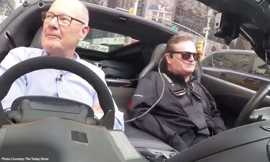 Sam Schmidt pilots the Arrow Electronics Corvette
