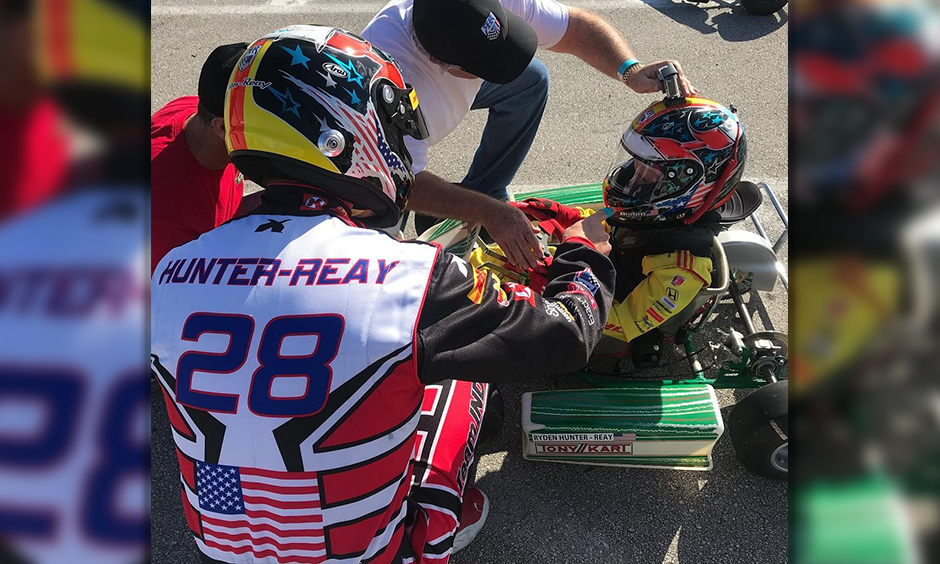 Ryan Hunter-Reay and Ryden Hunter-Reay