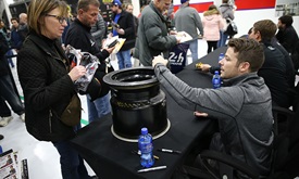 Thumbnail for Fans enjoy bigger, better Andretti Autosport garage sale