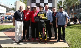 Thumbnail for Bourdais and family taking roots, wins in St. Pete hometown