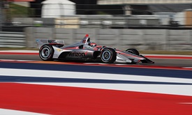 Thumbnail for Power pushes to top of practice chart at INDYCAR Classic