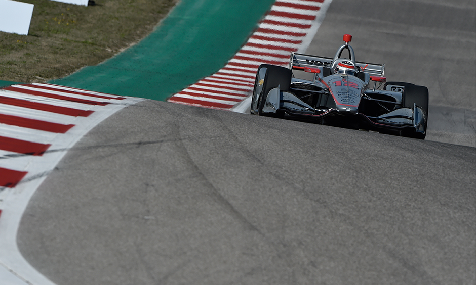 Will Power on track COTA
