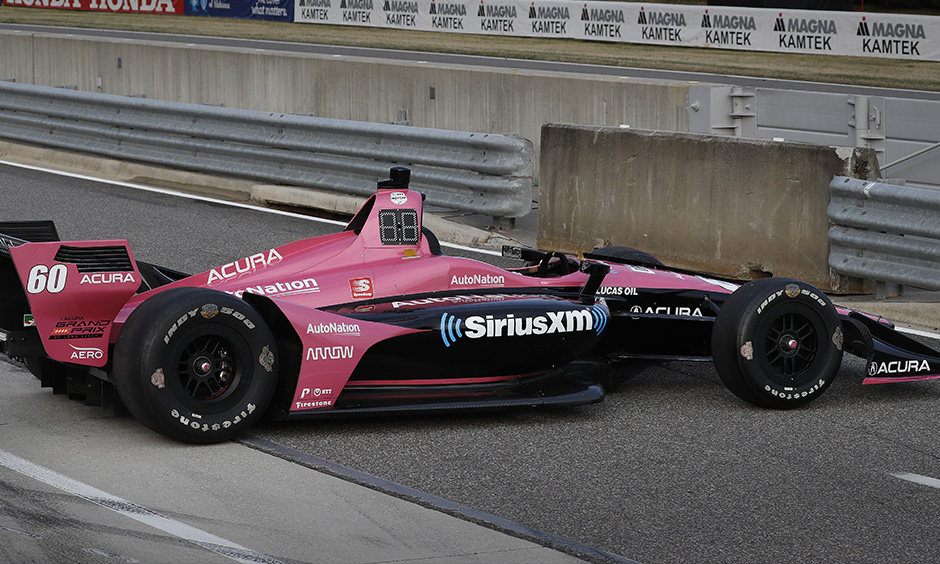 Jack Harvey car with Acura branding