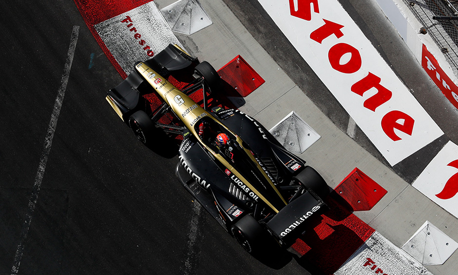 James Hinchcliffe on track Long Beach