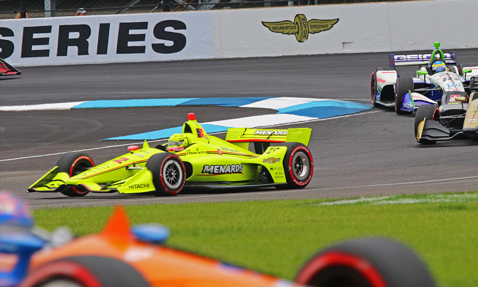 Simon Pagenaud on track INDYCAR Grand Prix