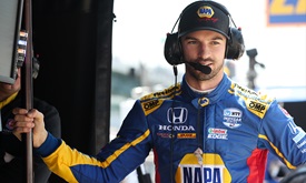 Thumbnail for Rossi makes quick work of Indy practice, downplays fast no-tow lap