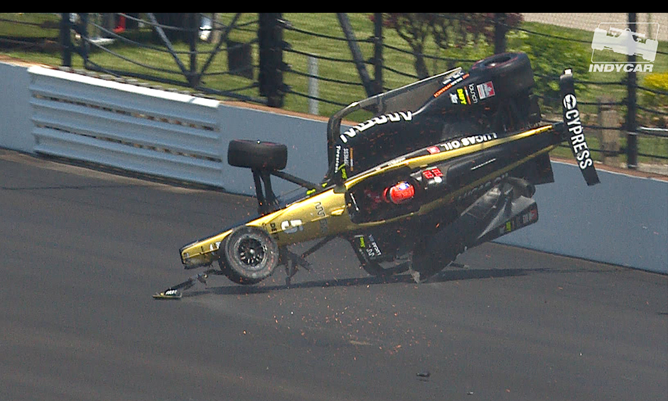 James Hinchcliffe crash Indy 500 qualifying