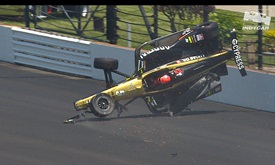 Thumbnail for Qualifying crash puts Hinchcliffe's Indy 500 bid in jeopardy again