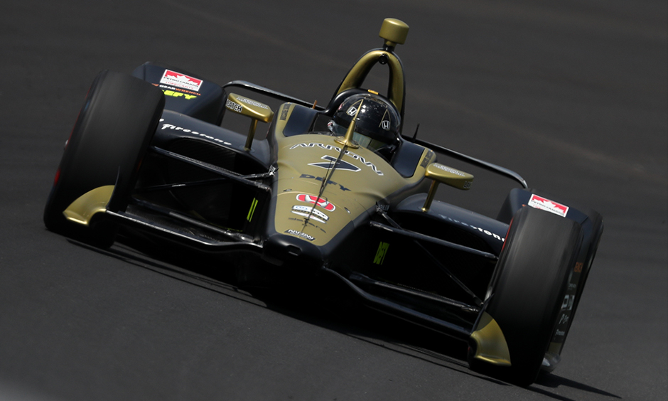 Marcus Ericsson  on track Indy 500 practice