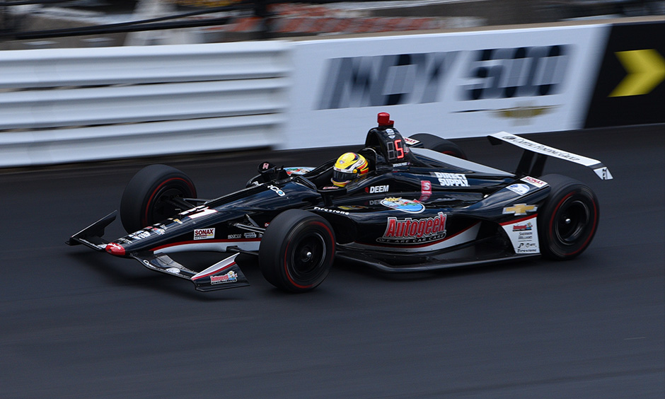 Spencer Pigot on track Indy 500 practice