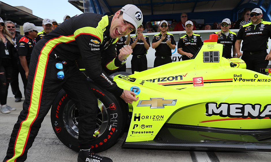 Simon Pagenaud NTT P1 Award Indy 500 qualifying