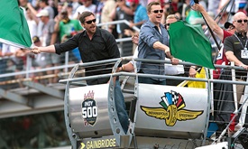 Thumbnail for Bale, Damon highlight star-studded Indy 500 red carpet