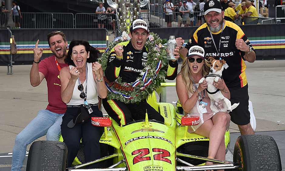 Simon Pagenaud and his family