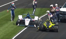 Thumbnail for Battle of wills leads to Bourdais-Rahal crash 