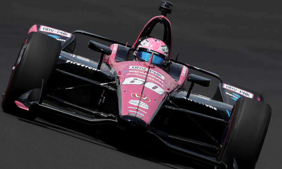 Jack Harvey on track Indy 500