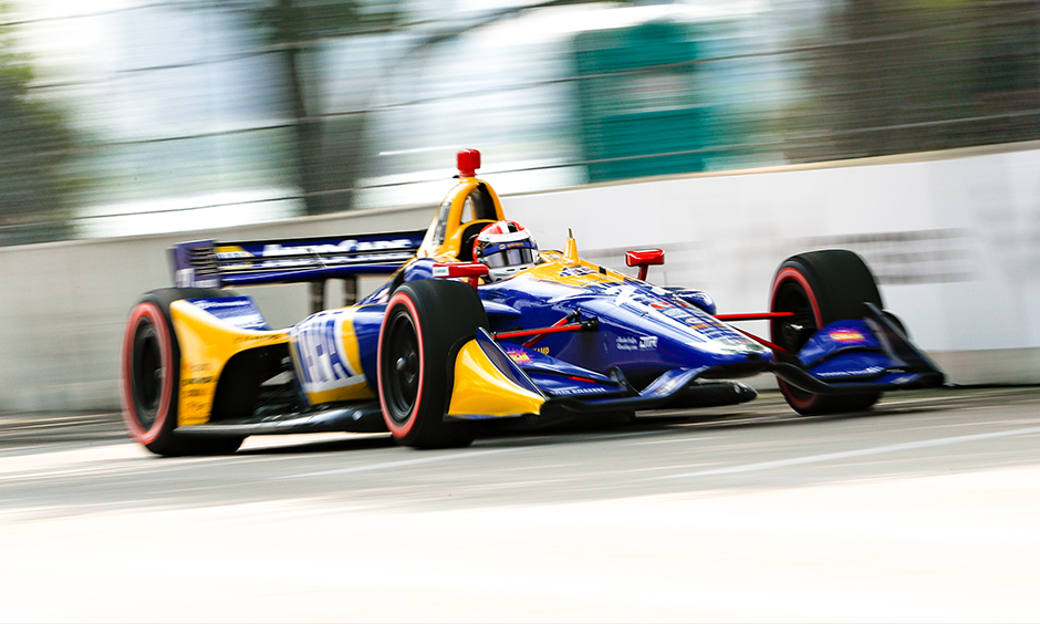 Alexander Rossi on track Detroit