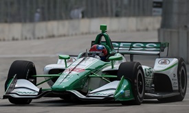 Thumbnail for Fast learner Herta qualifies fifth for first Detroit Dual