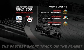 Thumbnail for Watch NTT IndyCar Series action from Iowa Speedway